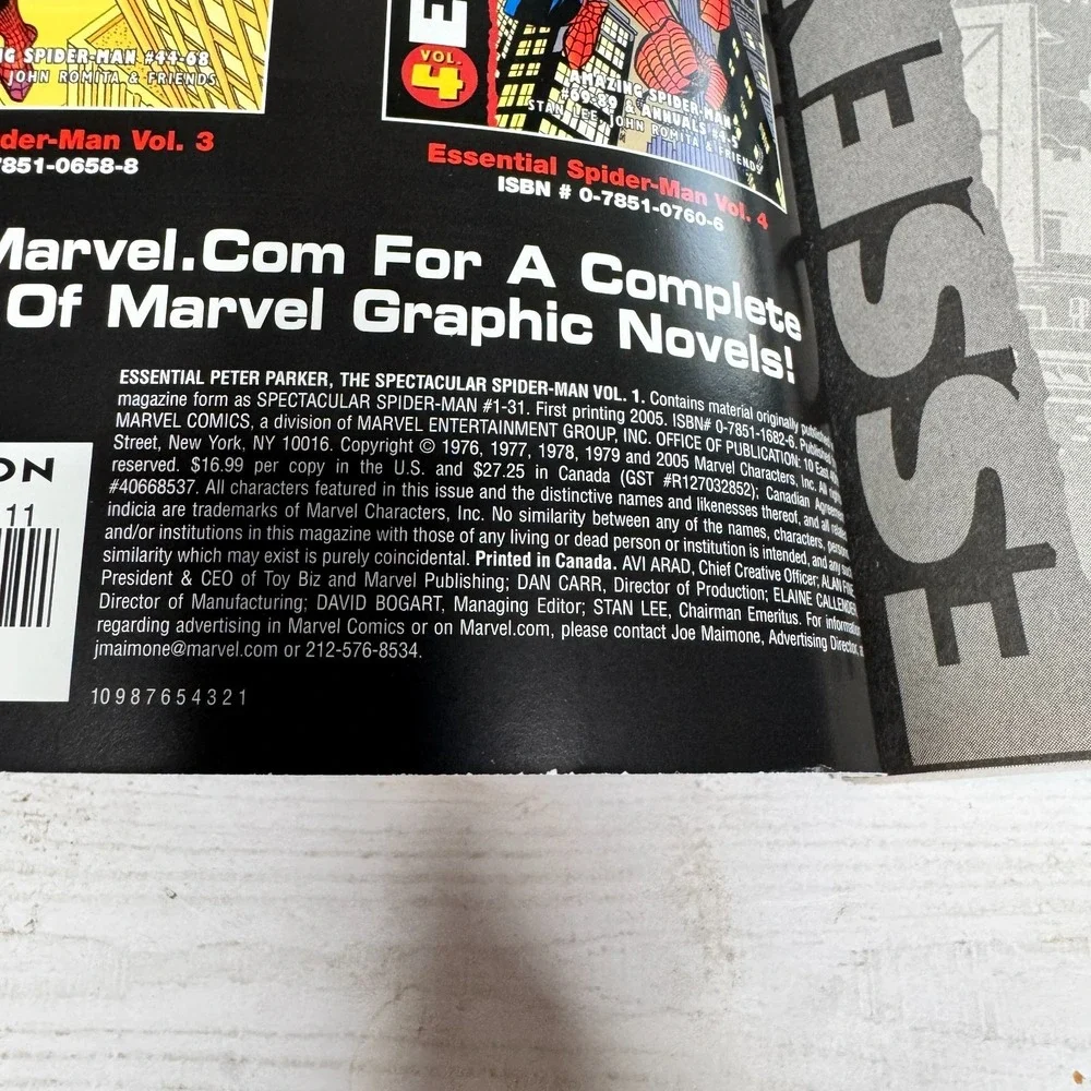 Essential Peter Parker The Spectacular Spider-Man Vol 1 Marvel‎ Comics Paperback